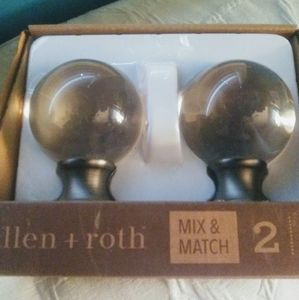 Allen+Roth Finials Clear Round Globes